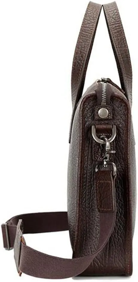 Men's Bag Leather Men's Handbag Layer Cowhide Computer Business Briefcase Single Shoulder Crossbody
