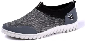 Mens Breathable Casual Loafers Mesh Summer Lightweight Slip-on Shoes Comfortable Outdoor Driving Travel Stylish