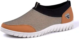 Mens Breathable Casual Loafers Mesh Summer Lightweight Slip-on Shoes Comfortable Outdoor Driving Travel Stylish