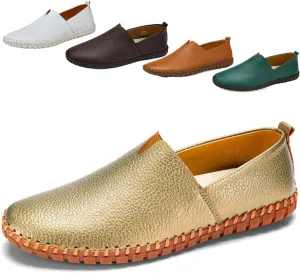Men's Driving Loafers Leather Casual Slip On Shoes