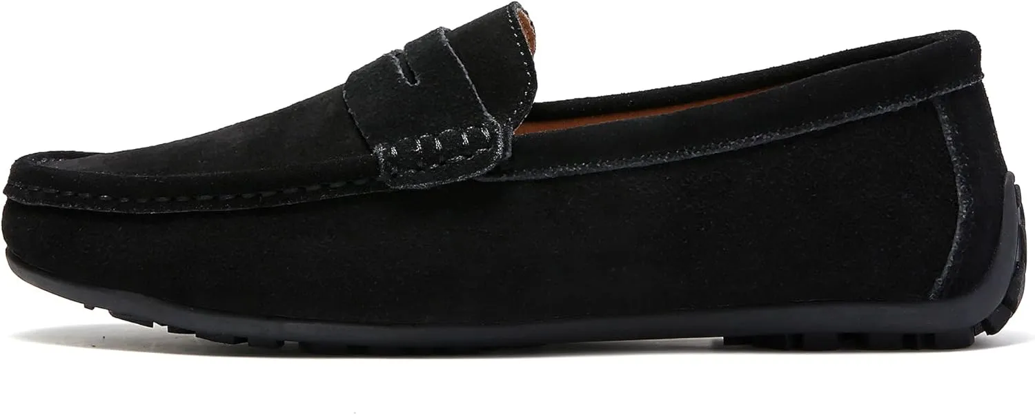 Men's Leather Casual Slip on Loafers Driving Walking Shoes