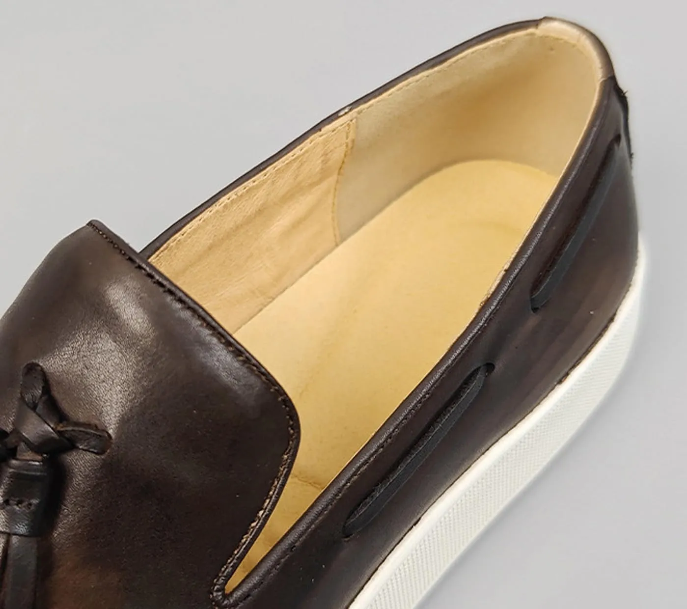 Men’s Leather Penny Loafers with Tassels – Stylish Slip-On Dress Casual Shoes, Classic & Comfortable for Business, Weddings, and Casual Wear