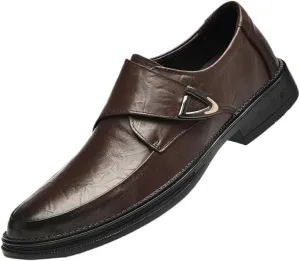 Men's Patent Leather Dress Shoes Summer Wingtip Brogue Oxford Shoes Fashion Business Slip on Loafer for Men