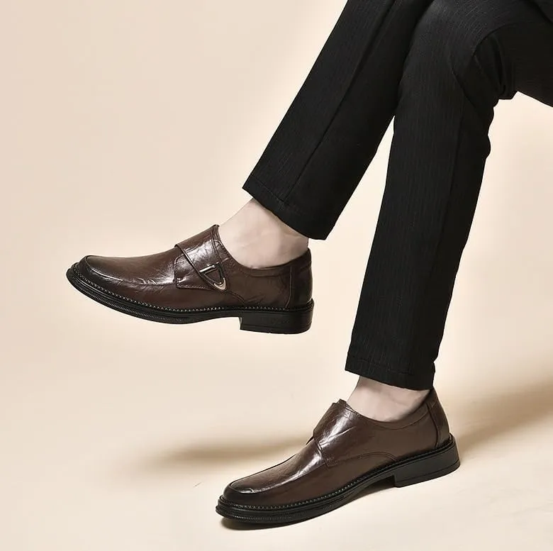 Men's Patent Leather Dress Shoes Summer Wingtip Brogue Oxford Shoes Fashion Business Slip on Loafer for Men