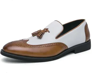 Men's Penny Loafers Tassels Casual Slip-On Shoes and Weeding Dress Shoes for Men