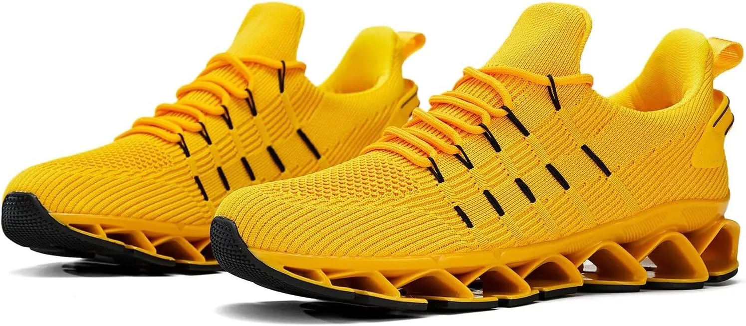 Mens Running Shoes Mesh Breathable Trail Runners Fashion Sport Blade Walking Tennis Sneakers