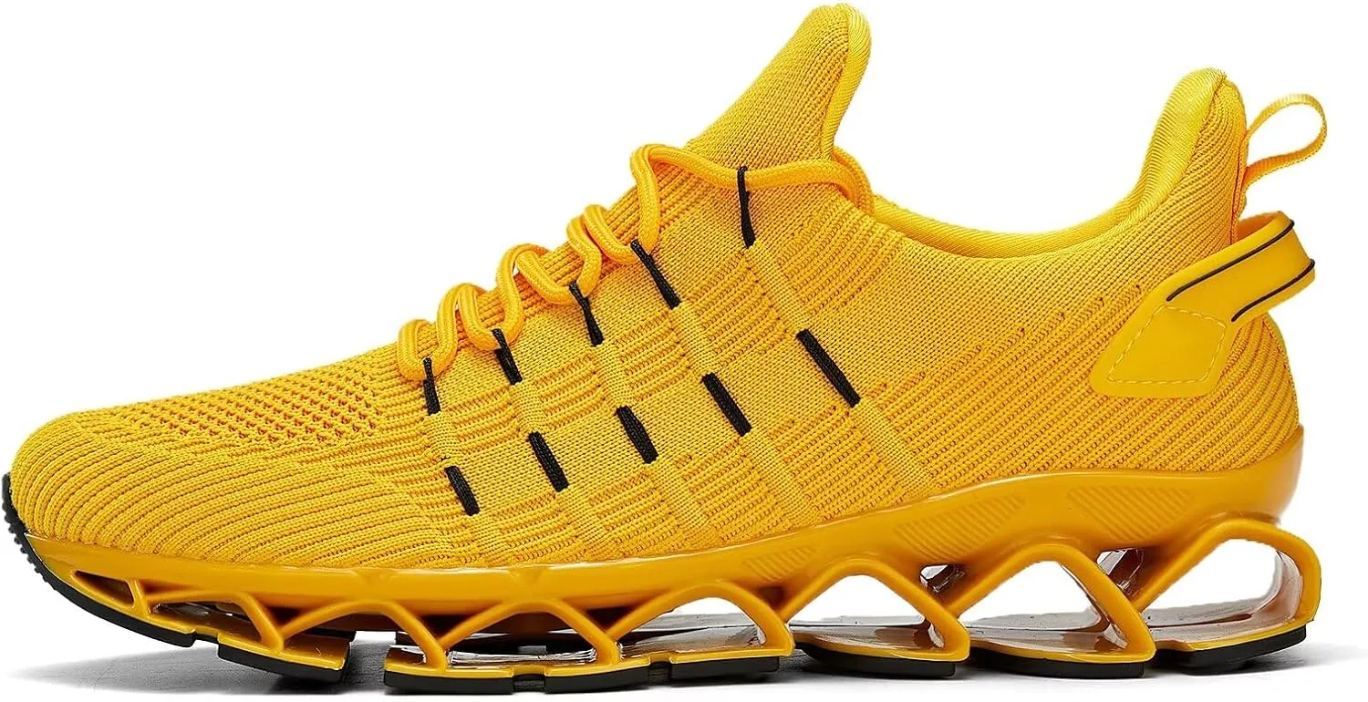 Mens Running Shoes Mesh Breathable Trail Runners Fashion Sport Blade Walking Tennis Sneakers