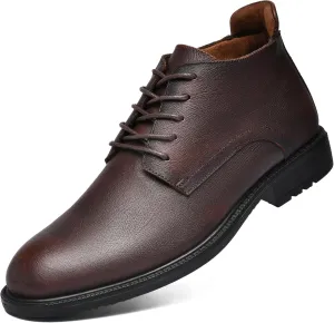 Mens Slip on Boots Chukka Boots Fashion and Comfort Casual Oxfords Ankle Lace Up Boot