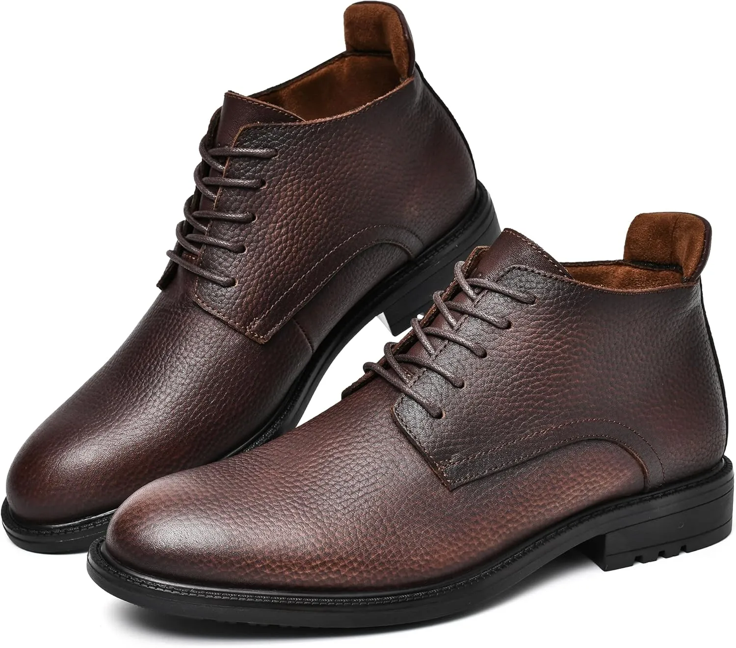 Mens Slip on Boots Chukka Boots Fashion and Comfort Casual Oxfords Ankle Lace Up Boot