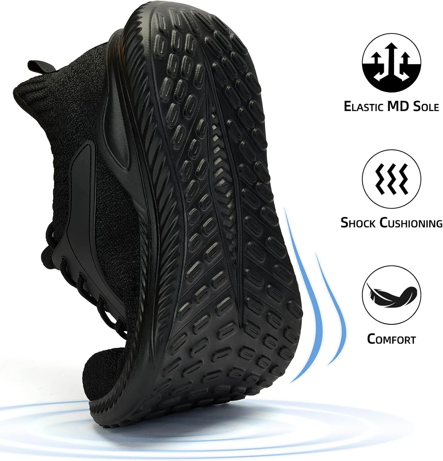 Mens Wide Sneakers Walking Shoes - Wide Slip on Tennis Shoes,Lightweight Breathable Comfortable Running Shoes for Athletic Workout Gym Jogging and Casual Wear Wide Width