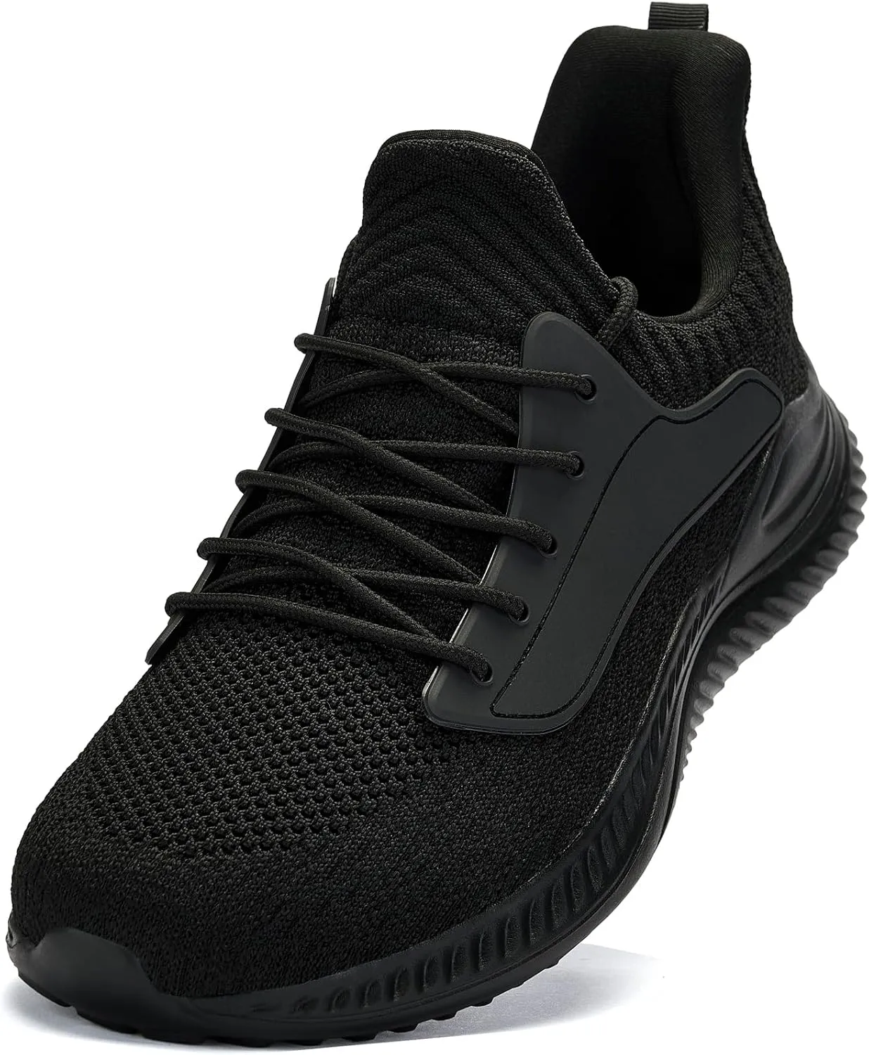 Mens Wide Sneakers Walking Shoes - Wide Slip on Tennis Shoes,Lightweight Breathable Comfortable Running Shoes for Athletic Workout Gym Jogging and Casual Wear Wide Width