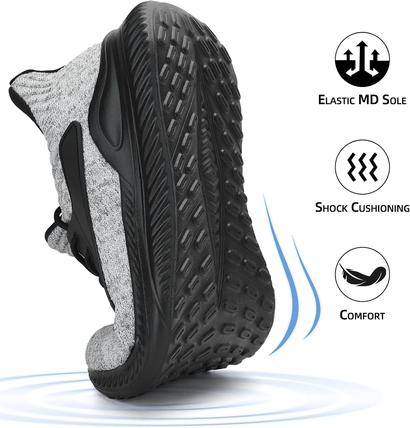 Mens Wide Sneakers Walking Shoes - Wide Slip on Tennis Shoes,Lightweight Breathable Comfortable Running Shoes for Athletic Workout Gym Jogging and Casual Wear Wide Width