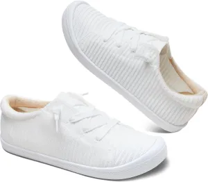 Mesh Slip On Shoes Women Comfort Knit Slip On Loafer Casual Fashion Sneaker Lightweight and Breathable Walking Flats