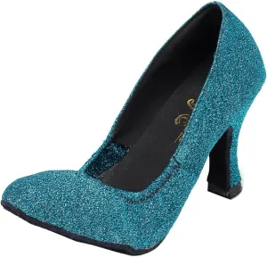 Minishion Women's TH130 Slip On Glitter Wedding Ballroom Latin Taogo Dance Pumps Shoes