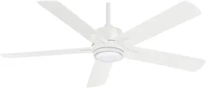 MINKA-AIRE F619L-WHF Stout 54" Ceiling Fan with LED Light and Remote Control in Flat White Finish