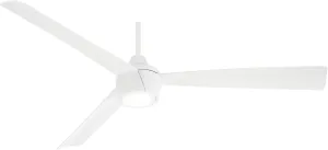 MINKA-AIRE F626L-WHF Skinnie 56" Ceiling Fan with Integrated LED Light in Flat White Finish