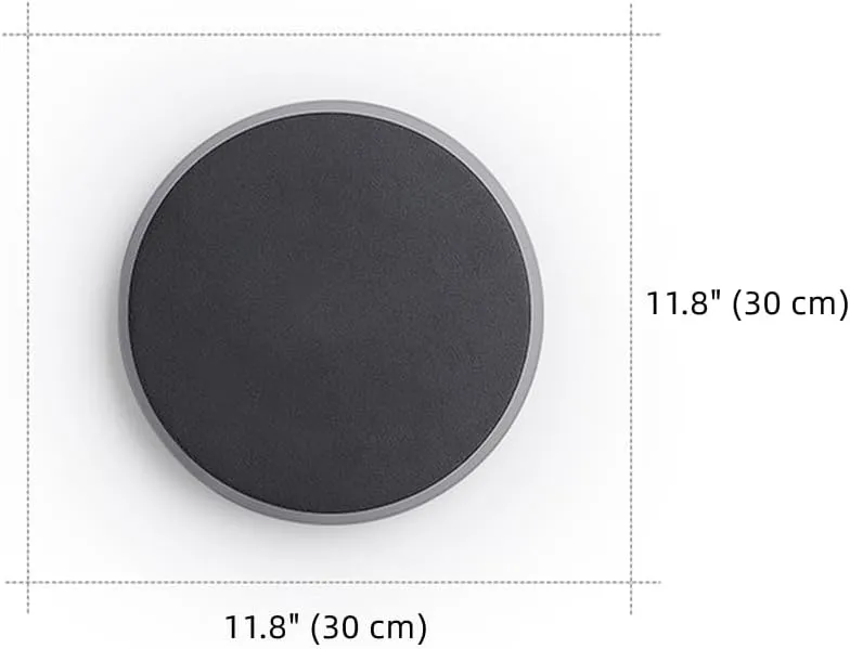 Modern Minimalist Round Wall Light Flat White Wall Sconce Light Disc Circle Shape Metal Wall Lamp LED Stairwell Lighting for Living Room Porch - 11.8" Warm Light