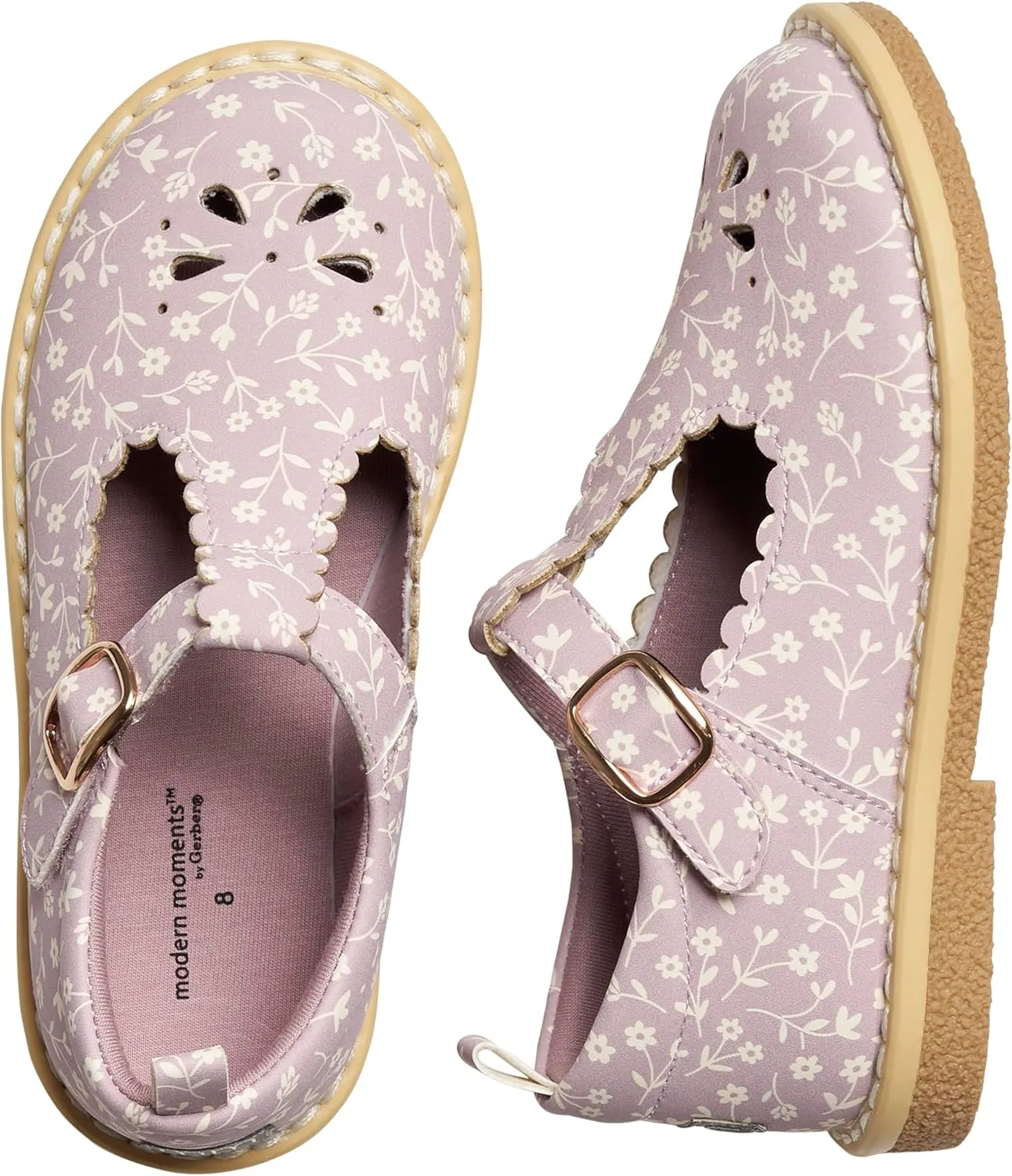 Modern Moments by Gerber Toddler Girls' T-Strap Mary Jane Flat
