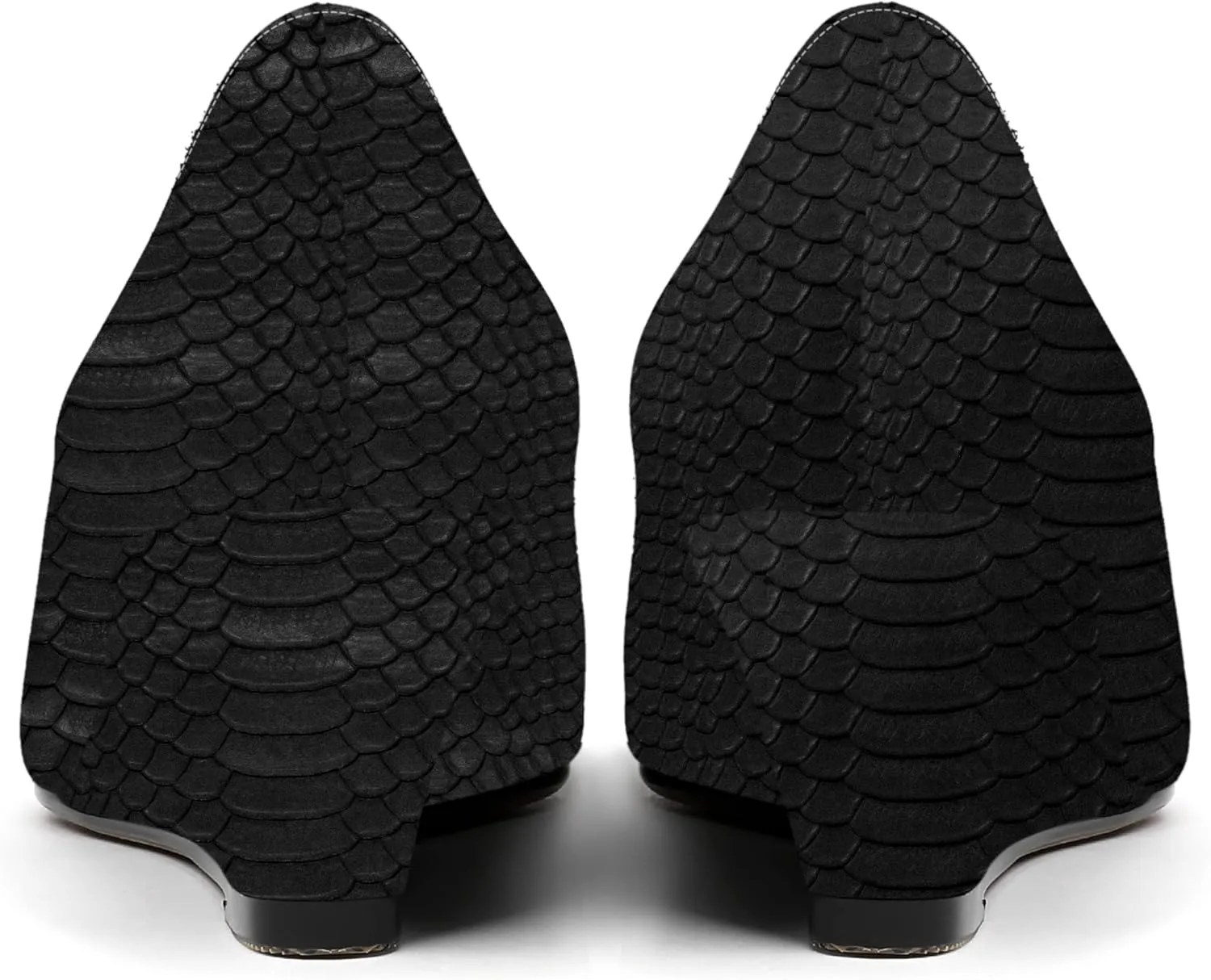 MOVINSTEPS Womens Pointed Toe Dress Slip On Work Wedge Low Heel Pumps Shoes 2 Inch