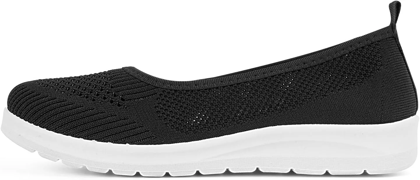MUSSHOE Walking Shoes Women Breathe Mesh Slip On Sneakers Women Comfortable Lightweight
