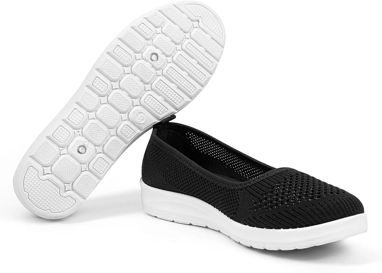 MUSSHOE Walking Shoes Women Breathe Mesh Slip On Sneakers Women Comfortable Lightweight