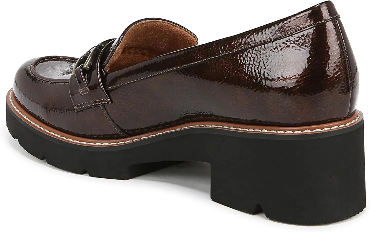 Naturalizer Womens Cabana Lug Sole Slip on Loafer