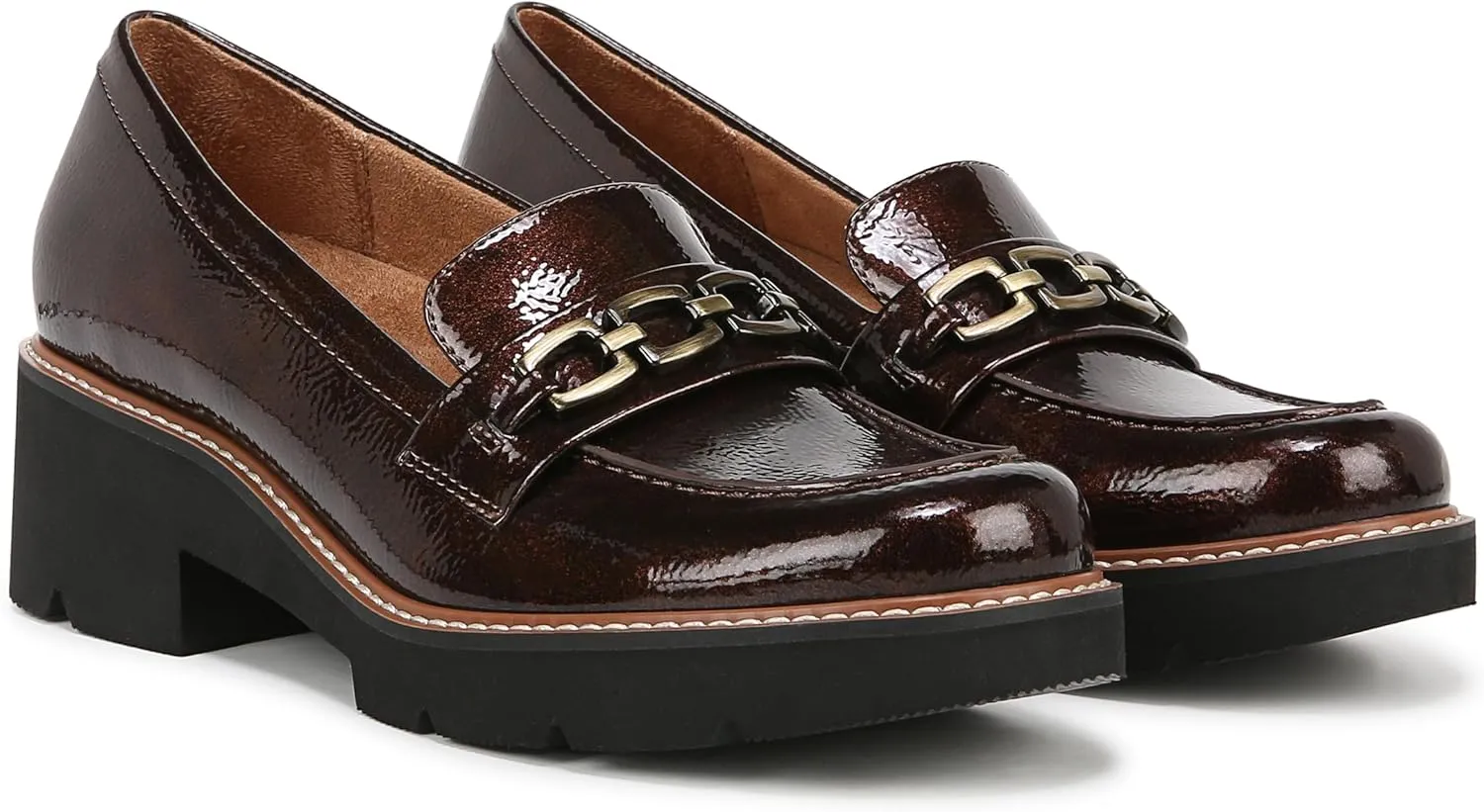 Naturalizer Womens Cabana Lug Sole Slip on Loafer
