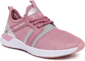Nautica Kids Girls Metallic Fashion Sneaker Lace-Up Athletic Running Shoe I kappil I (Big Kid - Little Kid - Toddler)