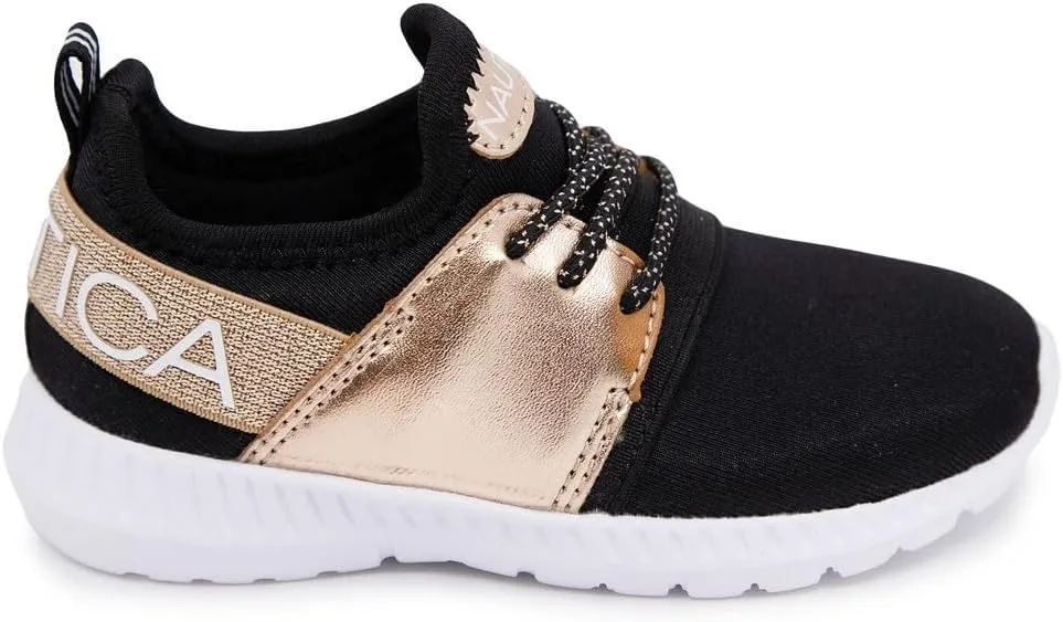 Nautica Kids Sneaker Athletic Slip-On Bungee Running Shoes|Boy - Girl|(Big Kid/Little Kid/Toddler) - Neave/Kappil
