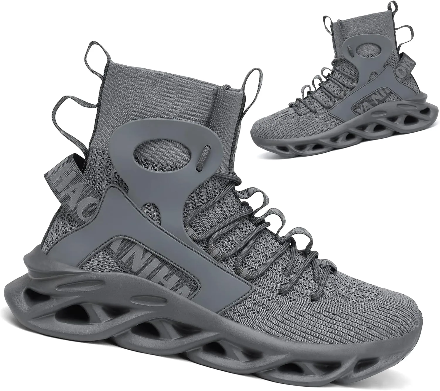 Nihaoya Mens Tennis Shoes Breathable Athletic Sneakers Lightweight Sport Shoes for Workout Walking