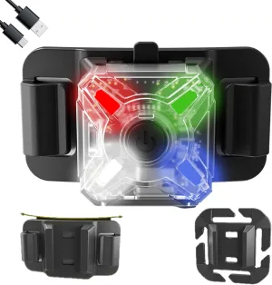 Nitecore NU06 LE 4-Color Rechargeable Signal and Safety Light, White, Red, Green, and Blue, compatible with ARC Rail, Magnetic, MOLLE & Hook-and-Loop