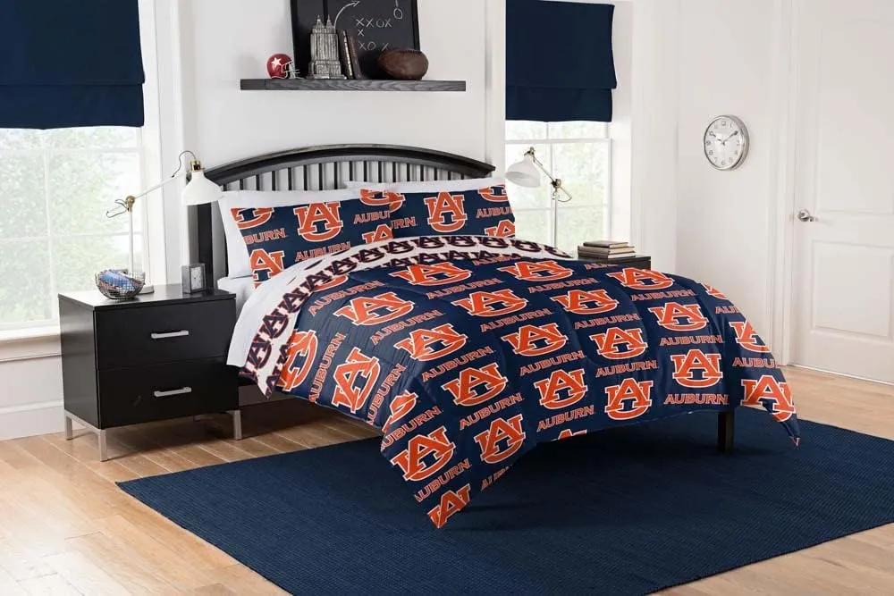 NORTHWEST 1COL-86400-I022-EDC Auburn Tigers Full Bed in Bag Set