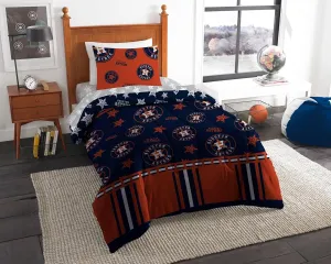 Northwest MLB Houston Astros Rotary Twin Bed In A Bag Set