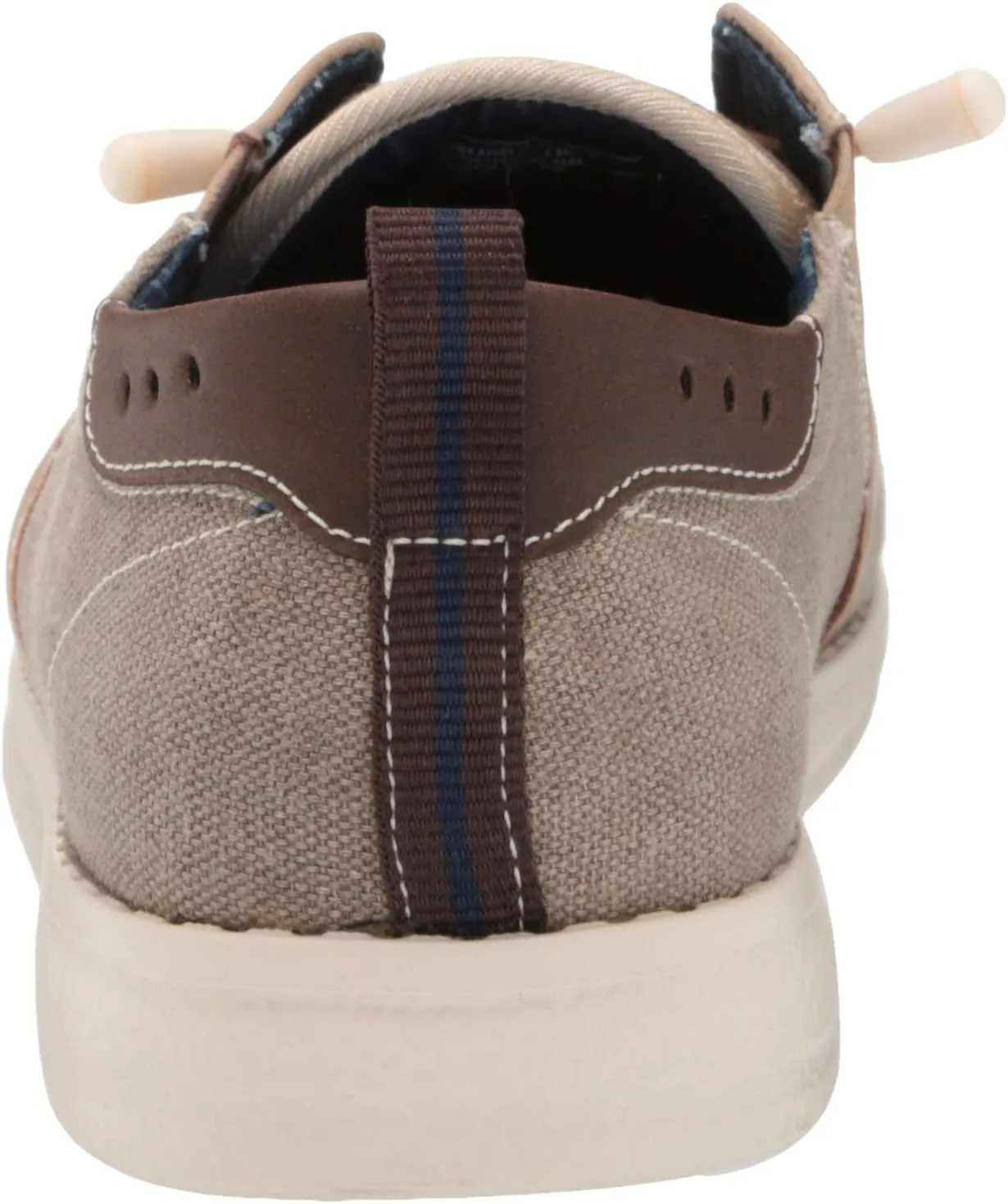 Nunn Bush Men's Brewski Moc Toe Slip-on Canvas Knit Loafer with Elastic Bungee