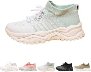 Nurse Babe Shoes,Classic Slip-On Breathable Mesh Sneakers,Non-Slip Lightweight Walking Shoes for Women,Classic Lace up Slip-on Breathable Sneakers for Women on Feet All Day