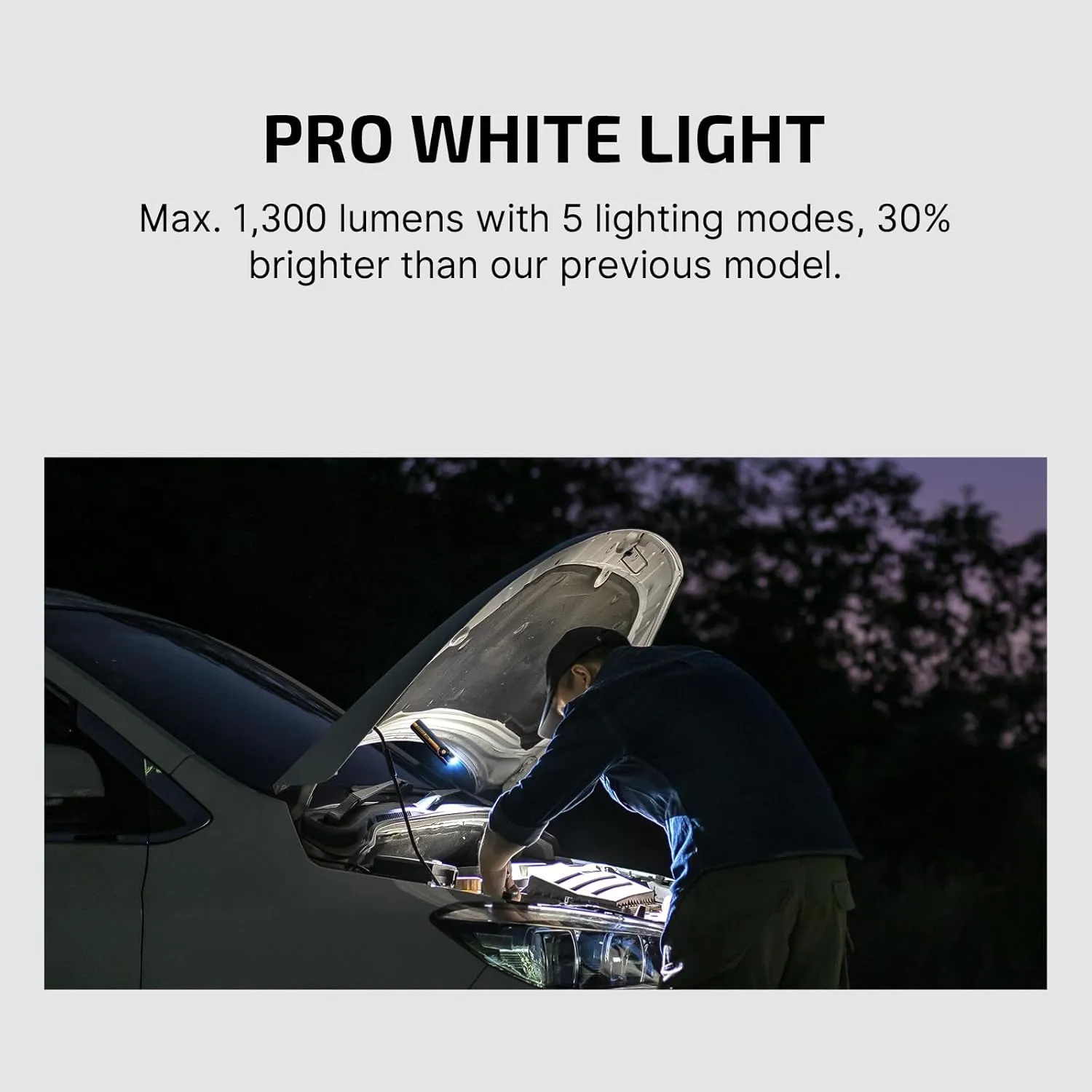 OLIGHT Arkfeld Pro Rechargeable EDC Flat Flashlight with Green Beam, UV and White LED Combo, 1300 Lumens Portable Pocket Lights, Triple Sources for Outdoors Emergency Working (Racing Stripe CW)