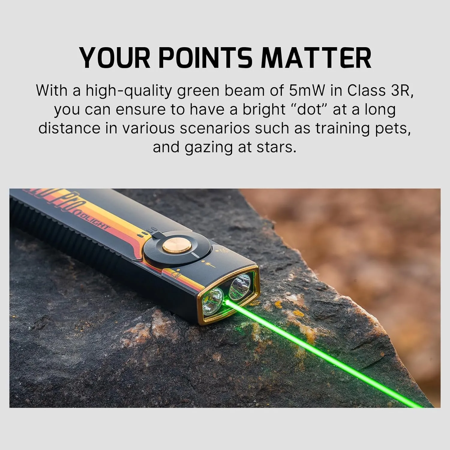OLIGHT Arkfeld Pro Rechargeable EDC Flat Flashlight with Green Beam, UV and White LED Combo, 1300 Lumens Portable Pocket Lights, Triple Sources for Outdoors Emergency Working (Racing Stripe CW)