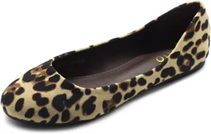 Ollio Womens Shoe Ballet Light Faux Suede Low Heels Flat