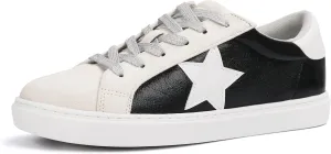 PARTY Women's Fashion Star Sneaker Lace Up Low Top Comfortable Cushioned Walking Shoes