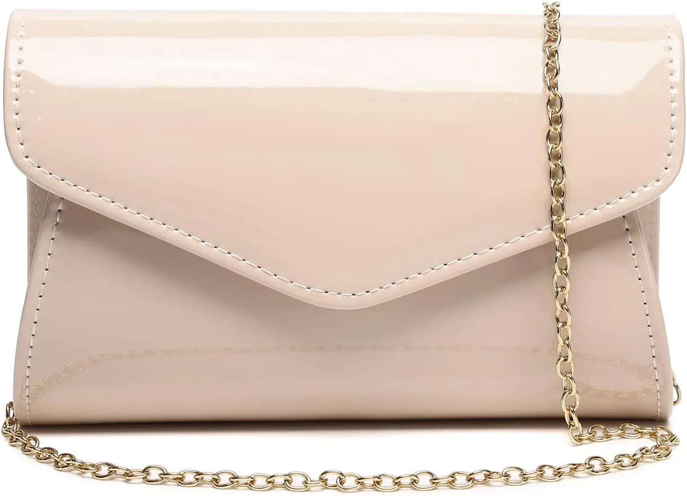 Patent Leather Envelope Clutch Womens Evening Handbag Stylish Crossbody Shoulder Bag Purse for Christmas Wedding Party Prom