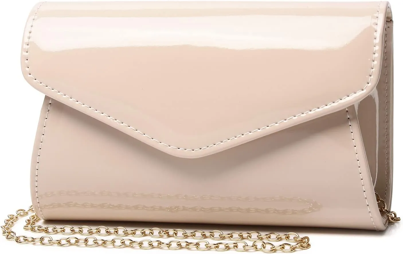 Patent Leather Envelope Clutch Womens Evening Handbag Stylish Crossbody Shoulder Bag Purse for Christmas Wedding Party Prom
