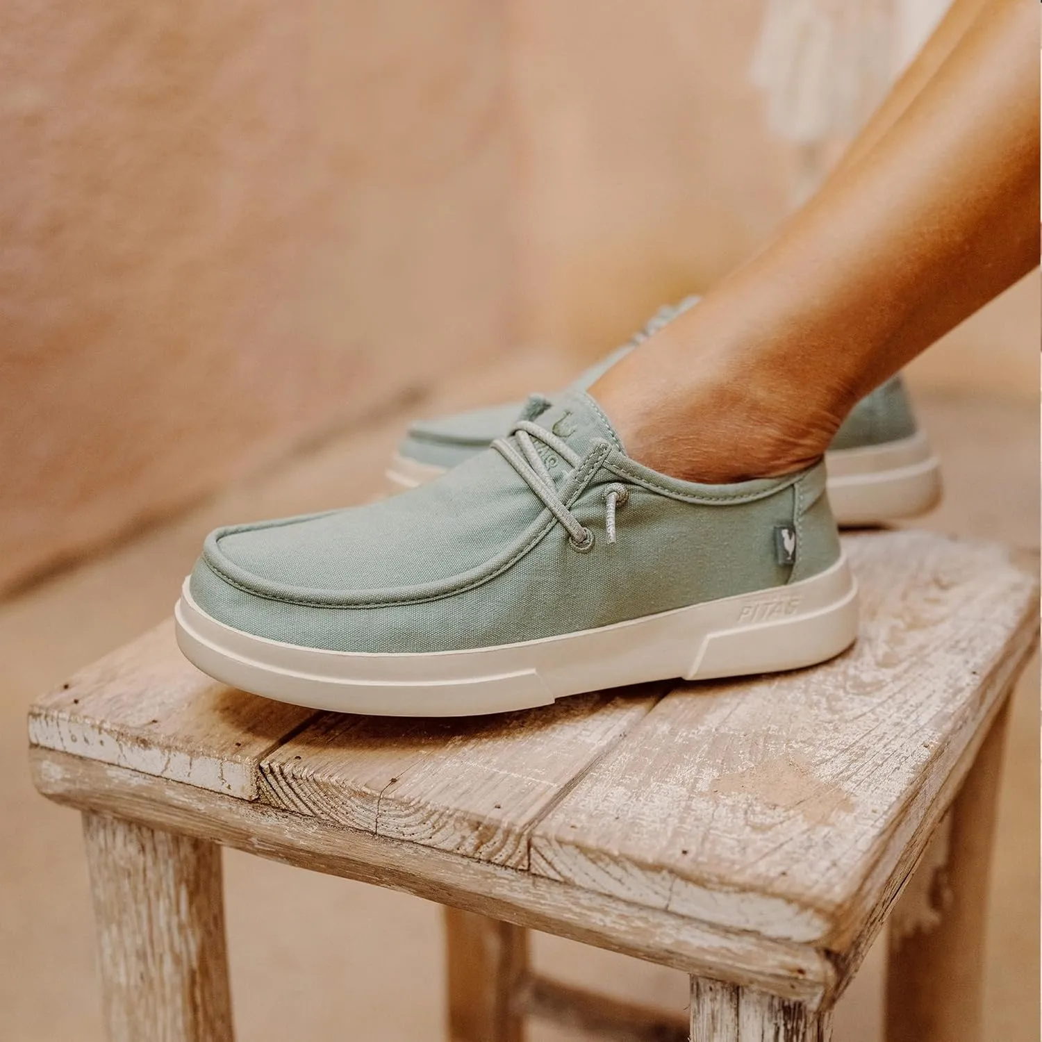 PITAS Dafne Slip-On Loafers for Women | Stylish & Ultralight Shoes for Everyday Wear | Women's Comfortable Loafers | White
