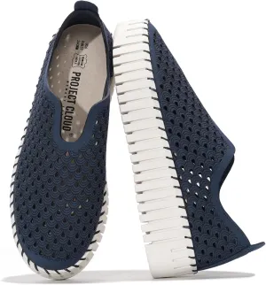 Project Cloud Platform Loafers for Women - Lightweight Spring Shoes for Women - Slip-On Casual Shoes - Non Slip Fashion Sneakers - Leather Insole Womens Footwear (Daffodil)