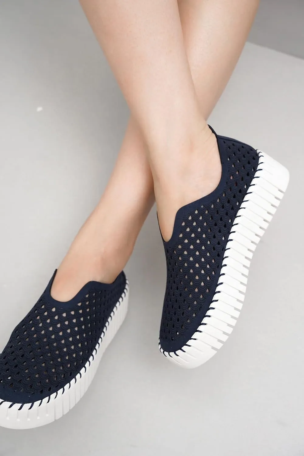 Project Cloud Platform Loafers for Women - Lightweight Spring Shoes for Women - Slip-On Casual Shoes - Non Slip Fashion Sneakers - Leather Insole Womens Footwear (Daffodil)