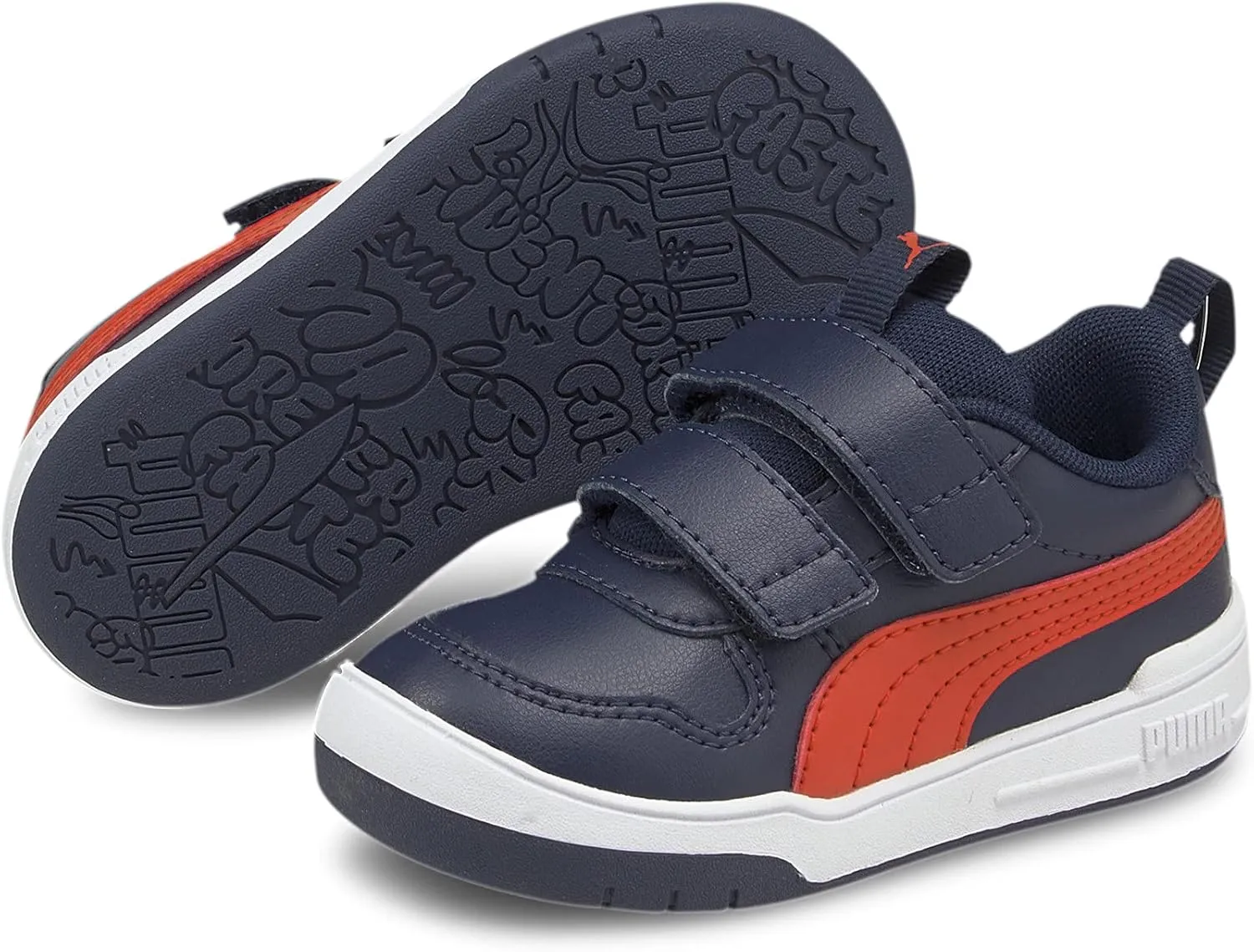PUMA Unisex-Child Multiflex Hook and Loop Sneaker, 27.5 EU