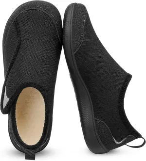 QFH Cozy Slippers for Women & Men - Wide, Diabetic, Barefoot Walking Shoes - Non-Slip, Soft Lining, Comfy House Shoes