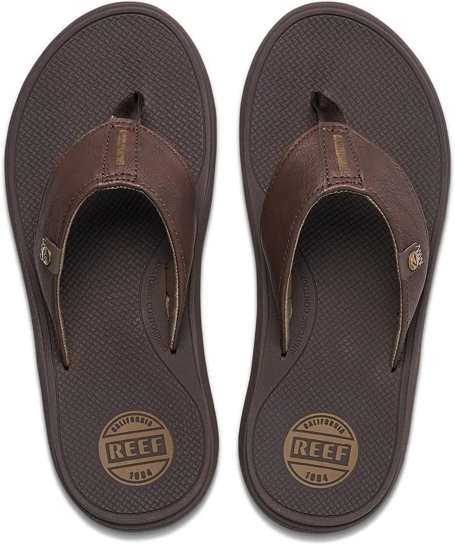 REEF Phantom Nias Men's Beach Flip Flop, Lightweight & Soft and Supportive Molded Footbed