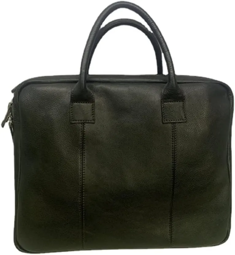 Retro Men's Handbag Briefcase Shoulder Crossbody Backpack Cowhide Multi Compartment Business Computer Bag