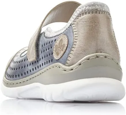 Rieker L32B5 Nikita Slip-On Women's Shoes - Lightweight Mary Janes with Adjustable Strap and Premium Cushioning Footbed - Comfort and Support for All-Day Wear