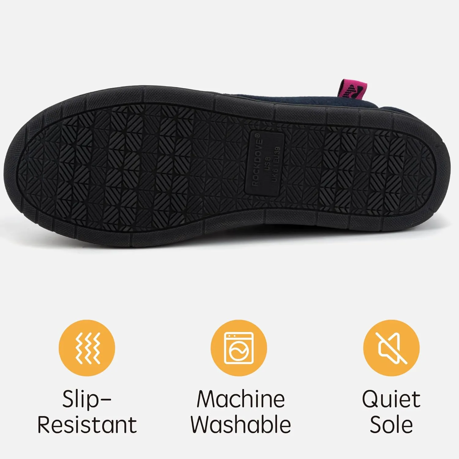 RockDove Women's Two-Tone Hoodback Slipper with Removable Insole